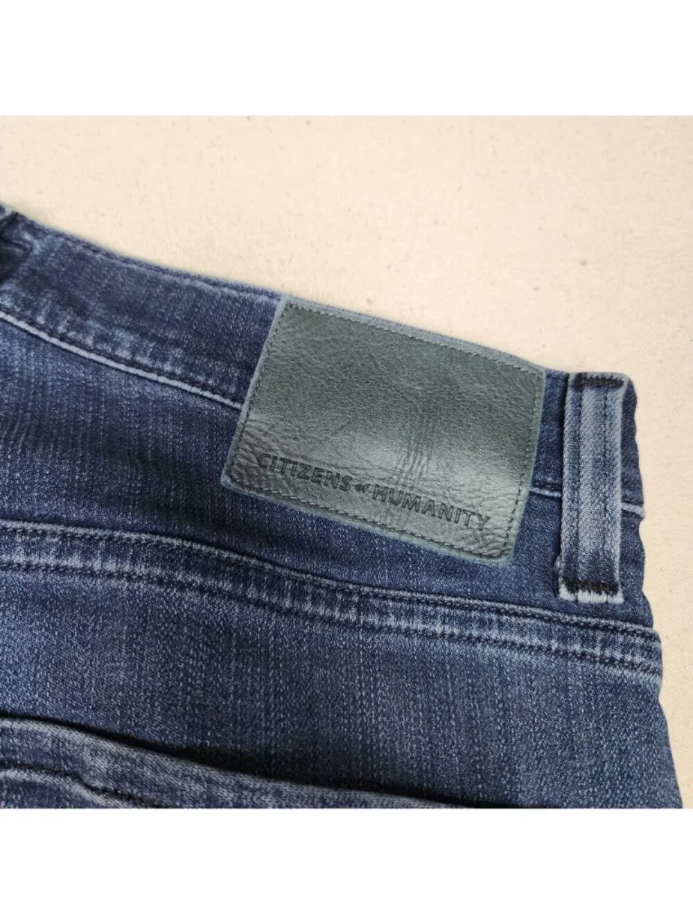 Citizens of Humanity Mens Adler Slim Straight Mid Rise Taper Blue Jeans Sz 30/31